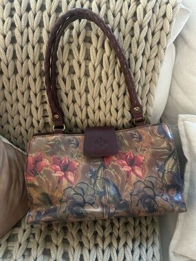 Patricia Nash Floral Leather Shoulder Bag
